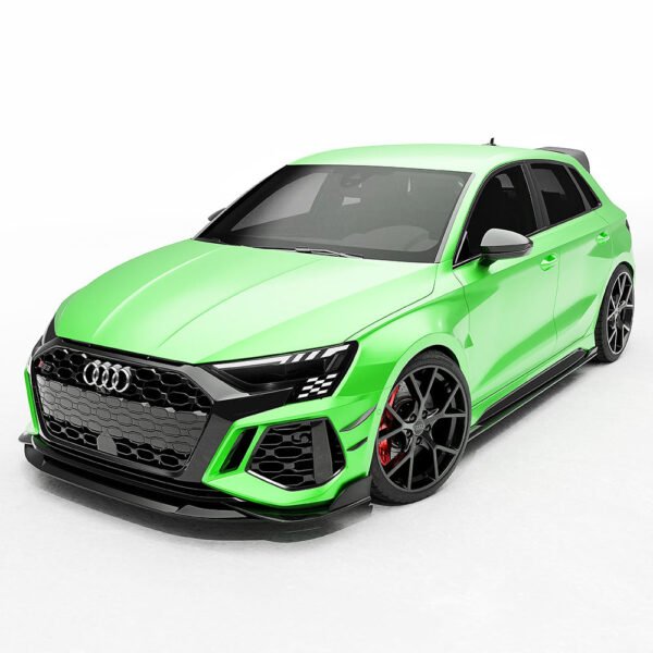 AUDI RS3 8Y 2022-2024 CARBON FIBRE FRONT BUMPER CANARDS - CT DESIGN - Image 3