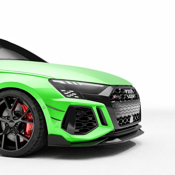 AUDI RS3 8Y 2022-2024 CARBON FIBRE FRONT BUMPER CANARDS - CT DESIGN - Image 2