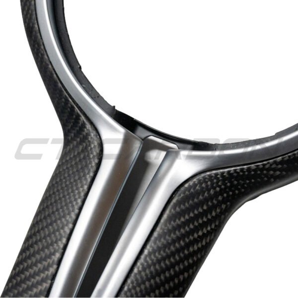 BMW Fxx M CAR MATTE CARBON FIBRE STEERING WHEEL TRIM - Image 3