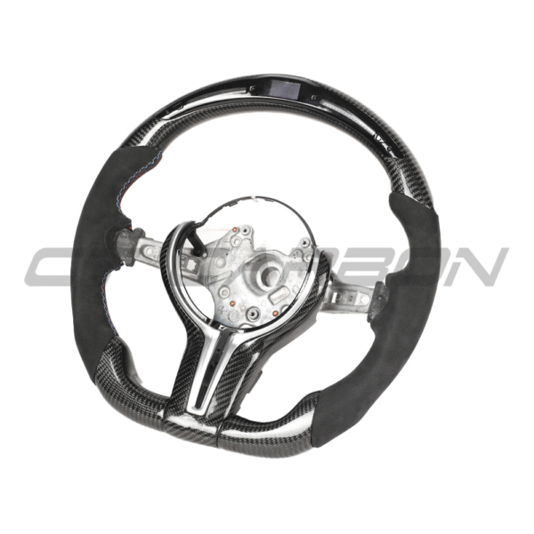 BMW FXX CARBON FIBRE / ALCANTARA / LED FLAT BOTTOM CUSTOM STEERING WHEEL - Image 2
