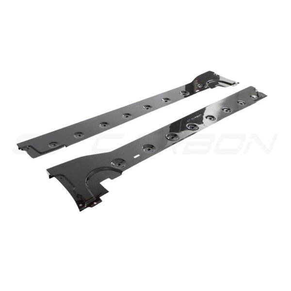 PORSCHE 911 992 TURBO S CARBON FIBRE SIDE SKIRTS - CT DESIGN - Image 6