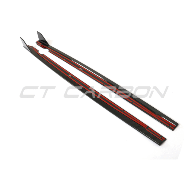 VW GOLF MK8 R CARBON FIBRE SIDE SKIRTS - CT DESIGN - Image 9