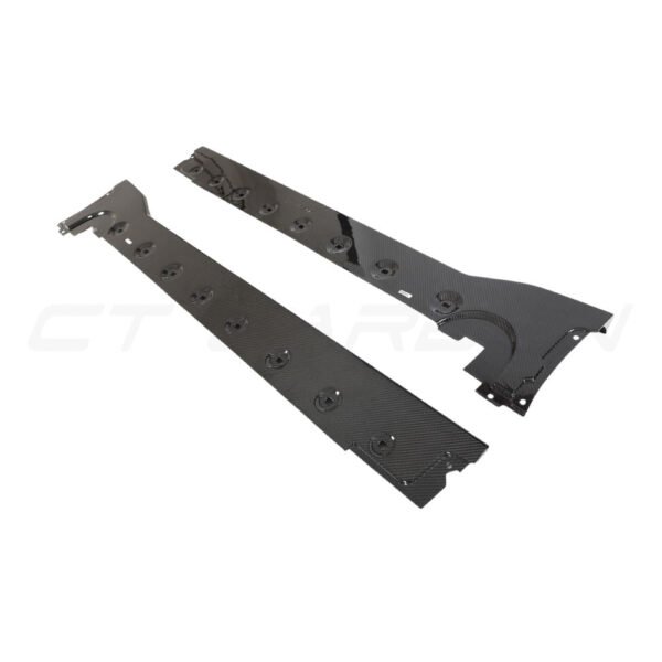 PORSCHE 911 992 TURBO S CARBON FIBRE SIDE SKIRTS - CT DESIGN - Image 7