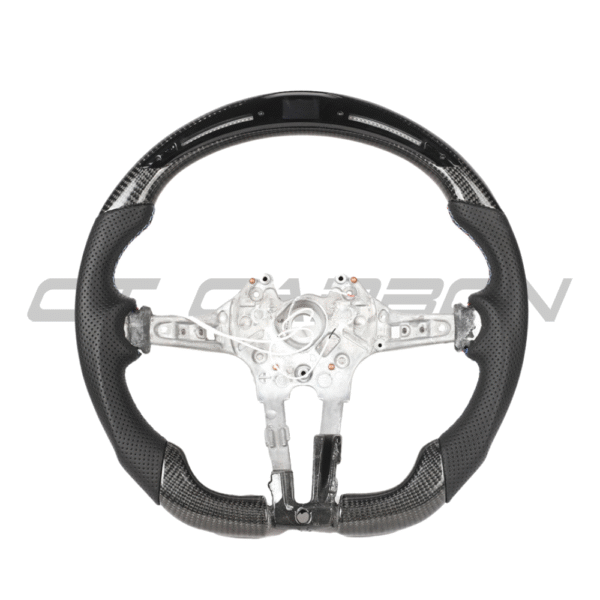 BMW FXX CARBON FIBRE / LEATHER / LED FLAT BOTTOM CUSTOM STEERING WHEEL - Image 12