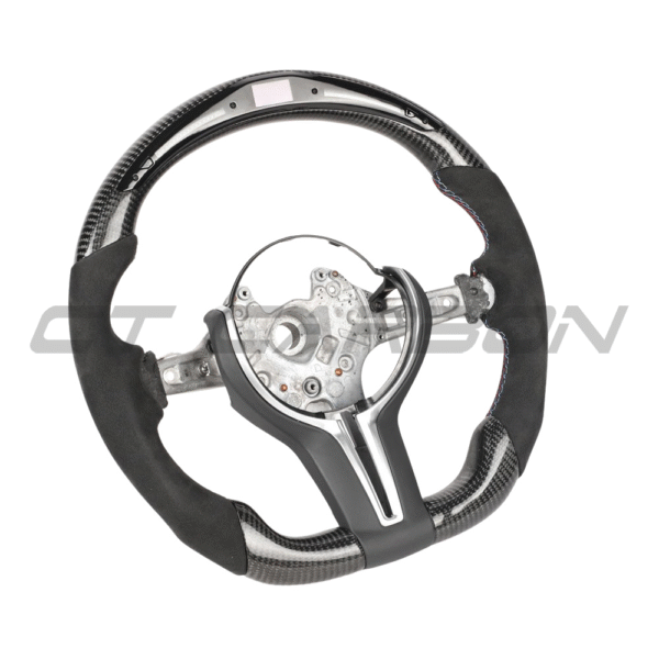 BMW FXX CARBON FIBRE / ALCANTARA / LED FLAT BOTTOM CUSTOM STEERING WHEEL - Image 7