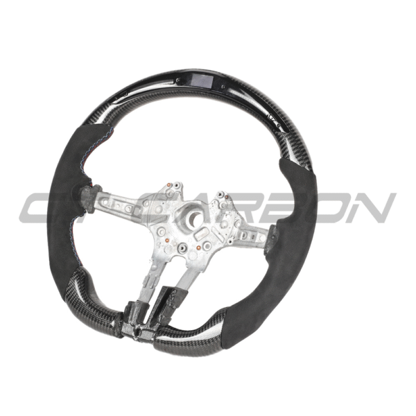 BMW FXX CARBON FIBRE / ALCANTARA / LED FLAT BOTTOM CUSTOM STEERING WHEEL - Image 9