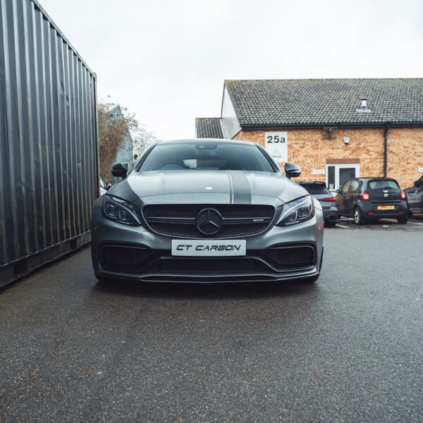 MERCEDES W205 C63 COUPE GLOSS BLACK SPLITTER - Image 12
