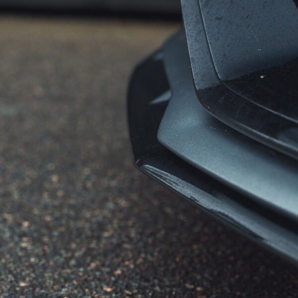 MERCEDES W205 C63 COUPE GLOSS BLACK SPLITTER - Image 5