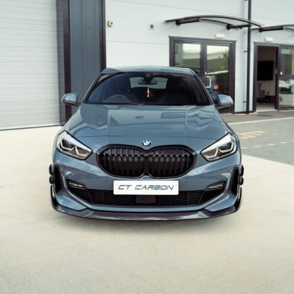 BMW F40 1 SERIES GLOSS BLACK SINGLE SLAT GRILLE - BLAK BY CT CARBON - Image 13