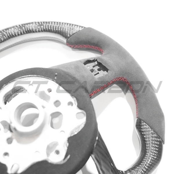 AUDI B9 & 8V 2016-2024 CARBON FIBRE / ALCANTARA FLAT BOTTOM CUSTOM STEERING WHEEL - Image 2