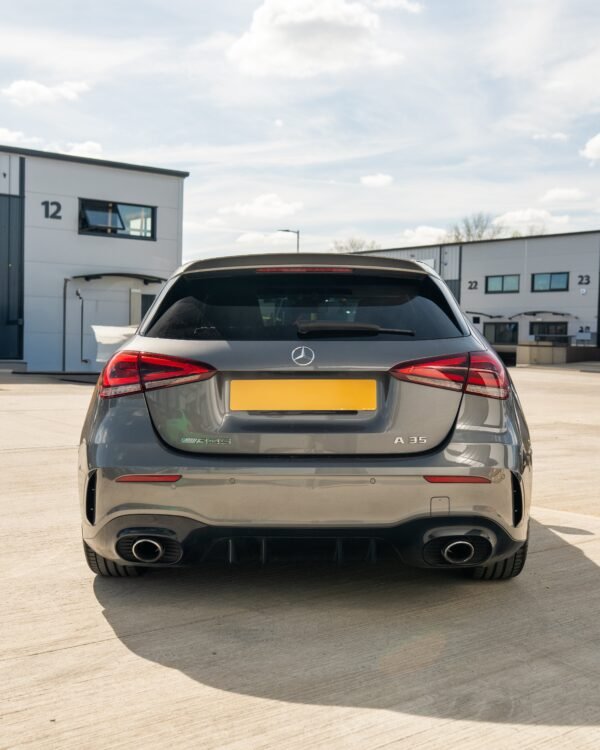 MERCEDES A-CLASS A35 W177 2018+ GLOSS BLACK REAR BUMPER CORNERS - Image 3