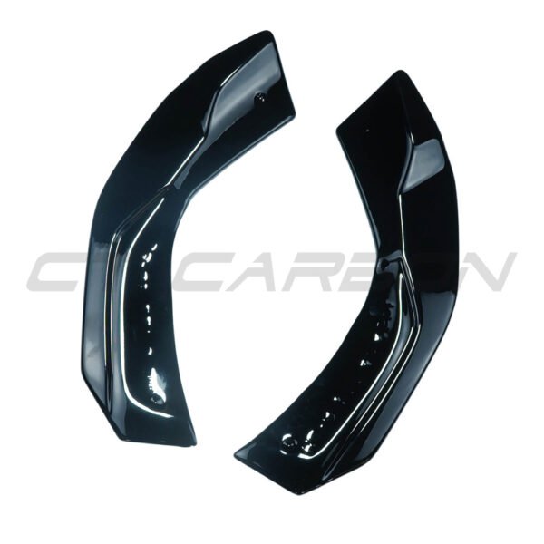 MERCEDES A-CLASS W177 2018+ GLOSS BLACK REAR BUMPER CORNERS - Image 2