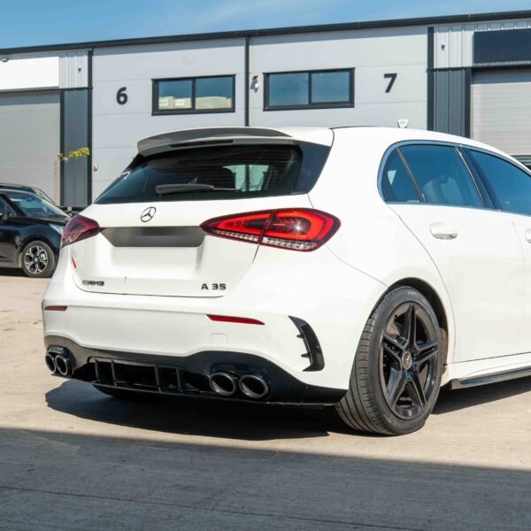 MERCEDES A-CLASS W177 2018-CURRENT GLOSS BLACK QUAD TIP DIFFUSER - Image 4