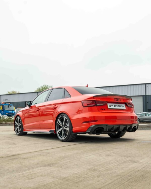 AUDI A3 S3 RS3 8V SALOON CARBON FIBRE SPOILER - V STYLE - Image 4
