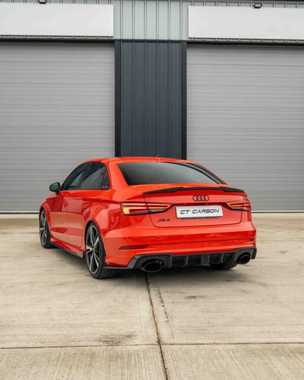 AUDI A3 S3 RS3 8V SALOON CARBON FIBRE SPOILER - V STYLE - Image 7