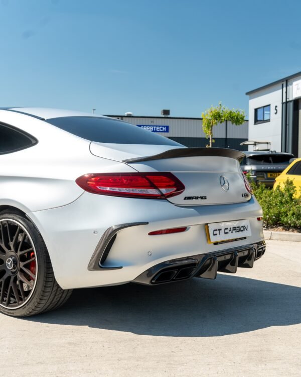 MERCEDES W205 C63 & C63 COUPE 2DR CARBON DIFFUSER - OEM+ CT STYLE - Image 4