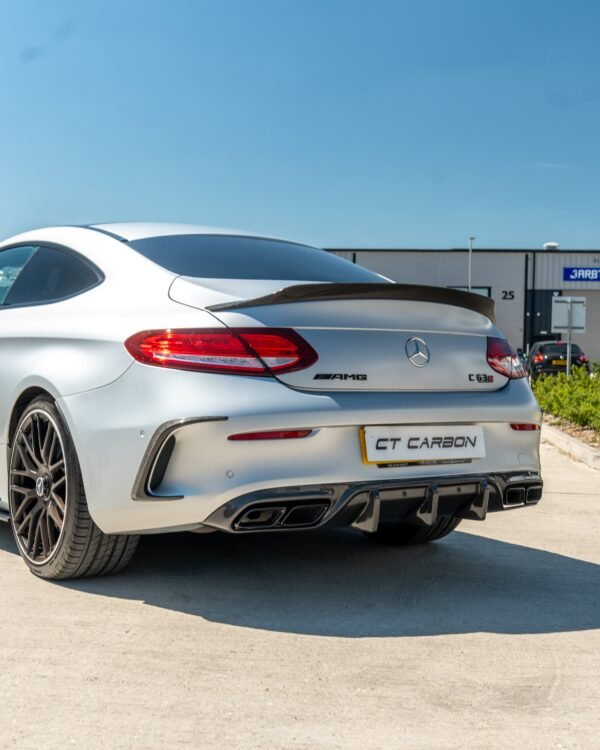 MERCEDES W205 C63 & C63 COUPE 2DR CARBON DIFFUSER - OEM+ CT STYLE - Image 5