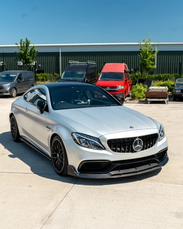 MERCEDES C63 W205 COUPE CARBON FIBRE SPLITTER - B-STYLE - Image 2