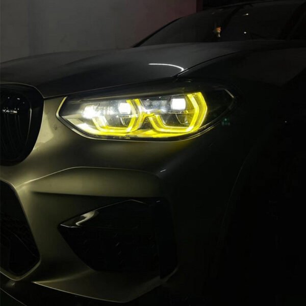 BMW G02 X4 PRE-LCI YELLOW ADAPTIVE DRL MODULE SET (2018-2021) - Image 2