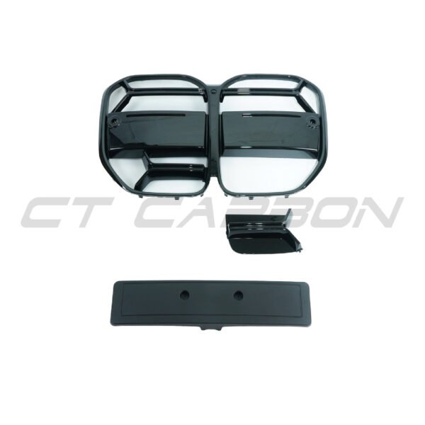BMW 4 SERIES G22/G23 2020+ GLOSS BLACK GRILLE - CSL STYLE - Image 8