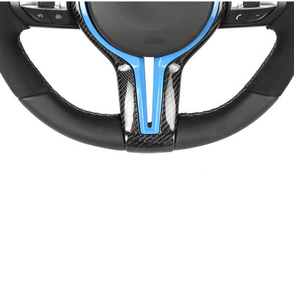 BMW FXX LEATHER / ALCANTARA / FLAT BOTTOM CUSTOM STEERING WHEEL - Image 10