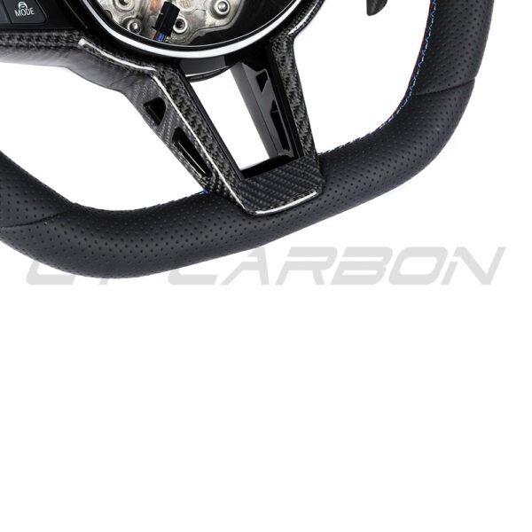 BMW Gxx LCI FULL LEATHER FLAT BOTTOM CUSTOM STEERING WHEEL - Image 5