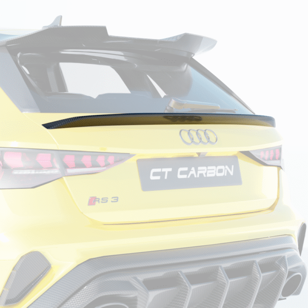 AUDI A3/S3/RS3 8Y 2022+ SPORTBACK CARBON FIBRE MIDDLE SPOILER - CT DESIGN