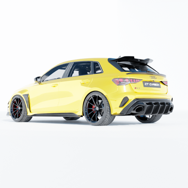 AUDI A3/S3/RS3 8Y 2022+ SPORTBACK CARBON FIBRE SPOILER - CT DESIGN V2 - Image 3