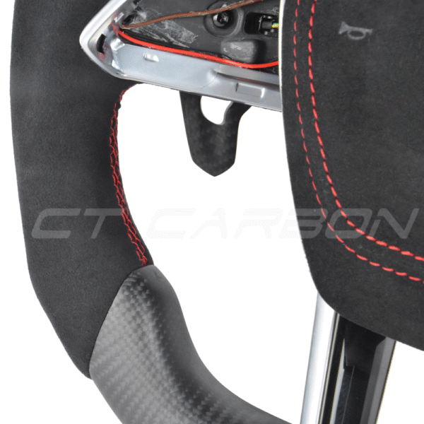 AUDI A6/S6/RS6 & A7/S7/RS7 C8 CARBON FIBRE / ALCANTARA FLAT BOTTOM CUSTOM STEERING WHEEL - Image 9