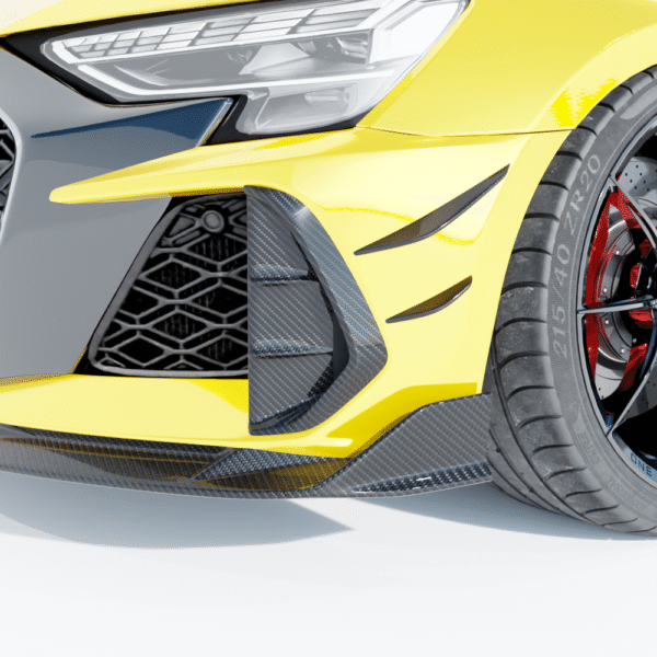 AUDI RS3 8Y 2025+ CARBON FIBRE FRONT BUMPER CANARDS - CT DESIGN - Image 2