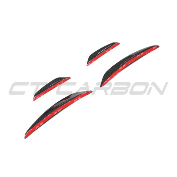 AUDI RS3 8Y 2022-2024 CARBON FIBRE FRONT BUMPER CANARDS - CT DESIGN - Image 7
