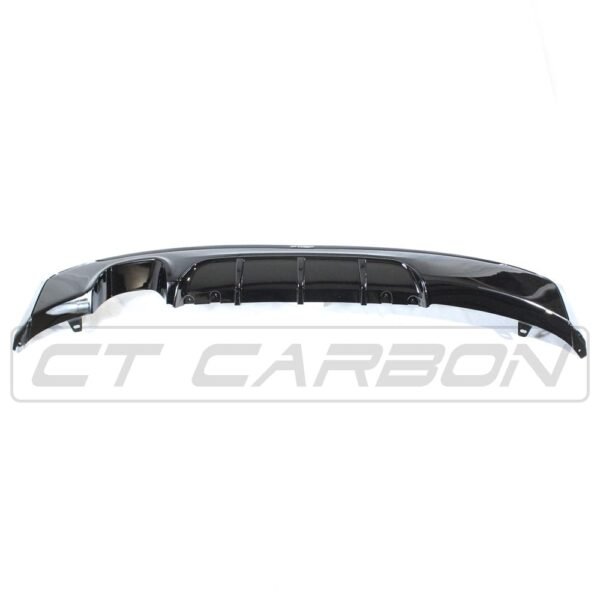 BMW 2 SERIES F22/F23 GLOSS BLACK TWIN EXHAUST DIFFUSER - MP STYLE - BLAK BY CT CARBON - Image 6