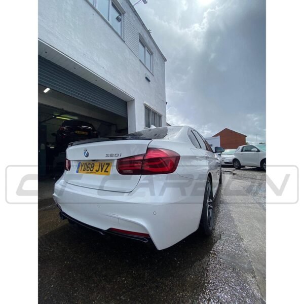 BMW 3 SERIES F30/F31 GLOSS BLACK LEFT EXHAUST DIFFUSER - MP STYLE - BLAK BY CT CARBON - Image 3