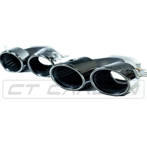 MERCEDES A-CLASS W177 2018-CURRENT GLOSS BLACK QUAD TIP DIFFUSER - Image 11