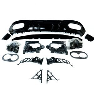 MERCEDES A-CLASS W177 2018-CURRENT GLOSS BLACK QUAD TIP DIFFUSER