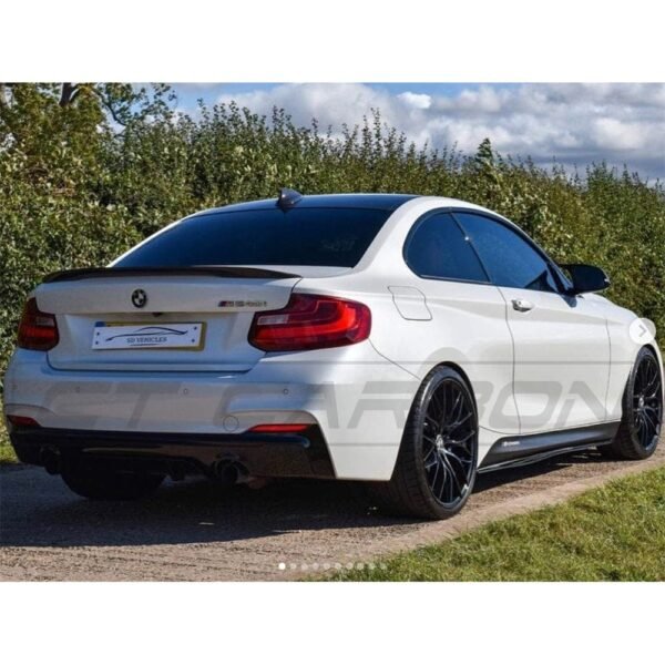 BMW 2 Series F22 GLOSS BLACK FULL KIT (DUAL EXHAUST) - MP STYLE - BLAK BY CT CARBON - Image 2