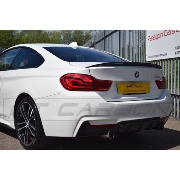 BMW 4 SERIES F32 MATTE BLACK FULL KIT (TWIN EXHAUST) - MP STYLE - BLAK BY CT CARBON - Image 3