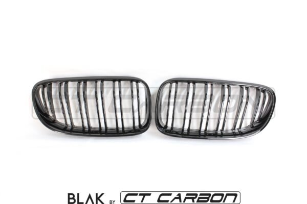 BMW 3 SERIES E92 & E93 LCI DOUBLE SLAT BLACK GRILLES - BLAK BY CT CARBON - Image 3