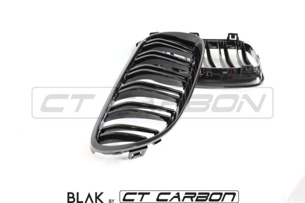 BMW 3 SERIES E92 & E93 LCI DOUBLE SLAT BLACK GRILLES - BLAK BY CT CARBON - Image 11