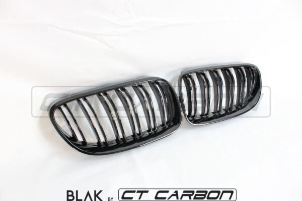 BMW 3 SERIES E92 & E93 LCI DOUBLE SLAT BLACK GRILLES - BLAK BY CT CARBON - Image 8