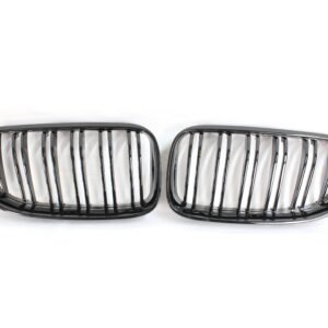 BMW 3 SERIES E92 & E93 LCI DOUBLE SLAT BLACK GRILLES - BLAK BY CT CARBON