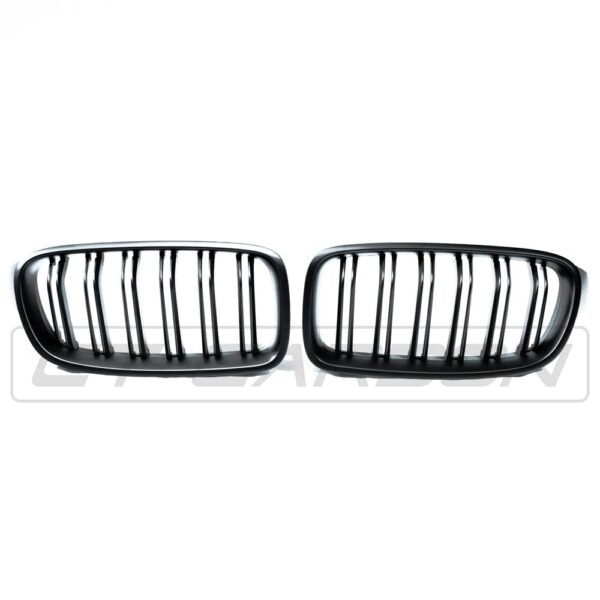 BMW 3 SERIES F30/F31 MATTE BLACK DOUBLE SLAT GRILLES - Image 3