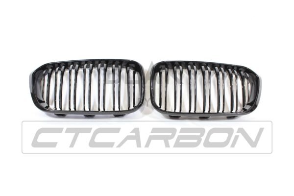 BMW F20 1 SERIES LCI DOUBLE SLAT GLOSS BLACK GRILLES - Image 3