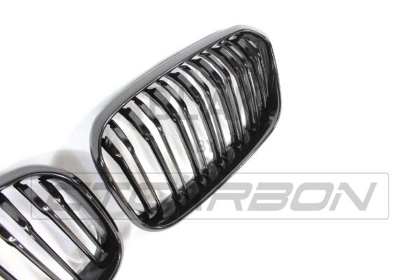 BMW F20 1 SERIES LCI DOUBLE SLAT GLOSS BLACK GRILLES - Image 7