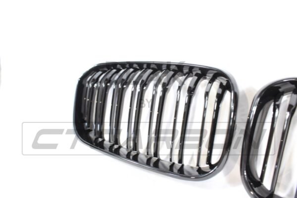 BMW F20 1 SERIES LCI DOUBLE SLAT GLOSS BLACK GRILLES - Image 5