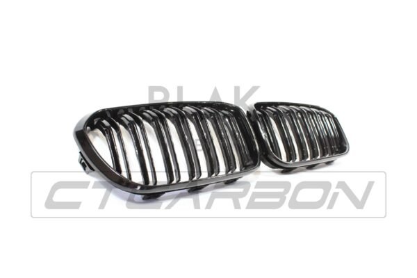 BMW F20 1 SERIES LCI DOUBLE SLAT GLOSS BLACK GRILLES - Image 2