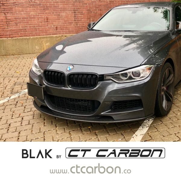 BMW F30/F31 3 SERIES BLACK DOUBLE SLAT GRILLES - BLAK BY CT CARBON - Image 2