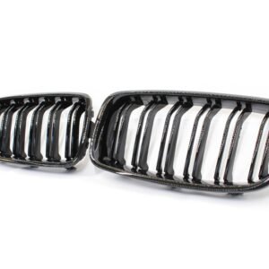 BMW F30/F31 3 SERIES BLACK DOUBLE SLAT GRILLES - BLAK BY CT CARBON