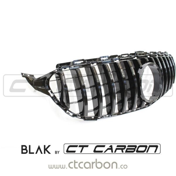 MERCEDES W205 C CLASS 2014-2018 BLACK GRILLE (WITHOUT CAMERA) - BLAK BY CT CARBON - Image 9