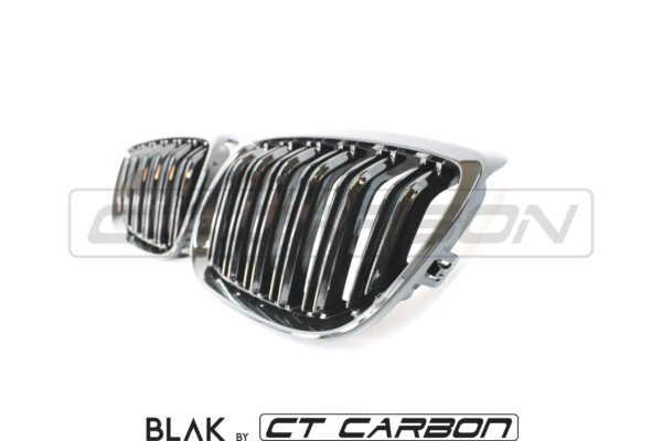 BMW M3 / 3 SERIES E92/E93 DOUBLE SLAT BLACK GRILLES - BLAK BY CT CARBON - Image 6